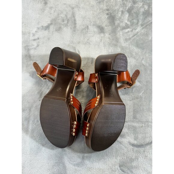 C comfort women's shoes size 9M brown open toe heel Sandals 45062672 - Picture 5 of 15